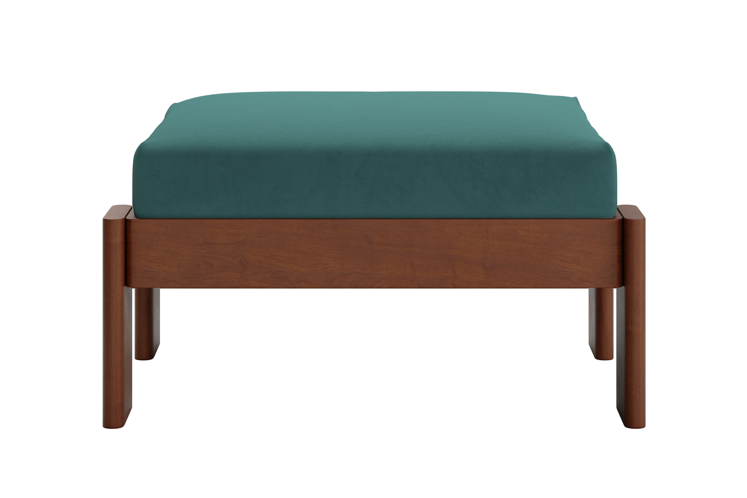 The Bacana Ottoman in Recycled Velvet