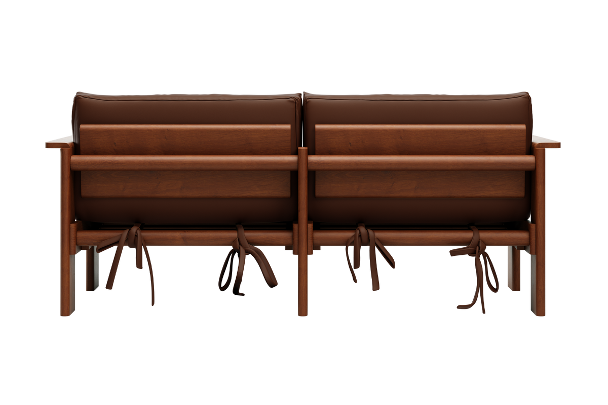 The Bacana Loveseat in Cactus Leather