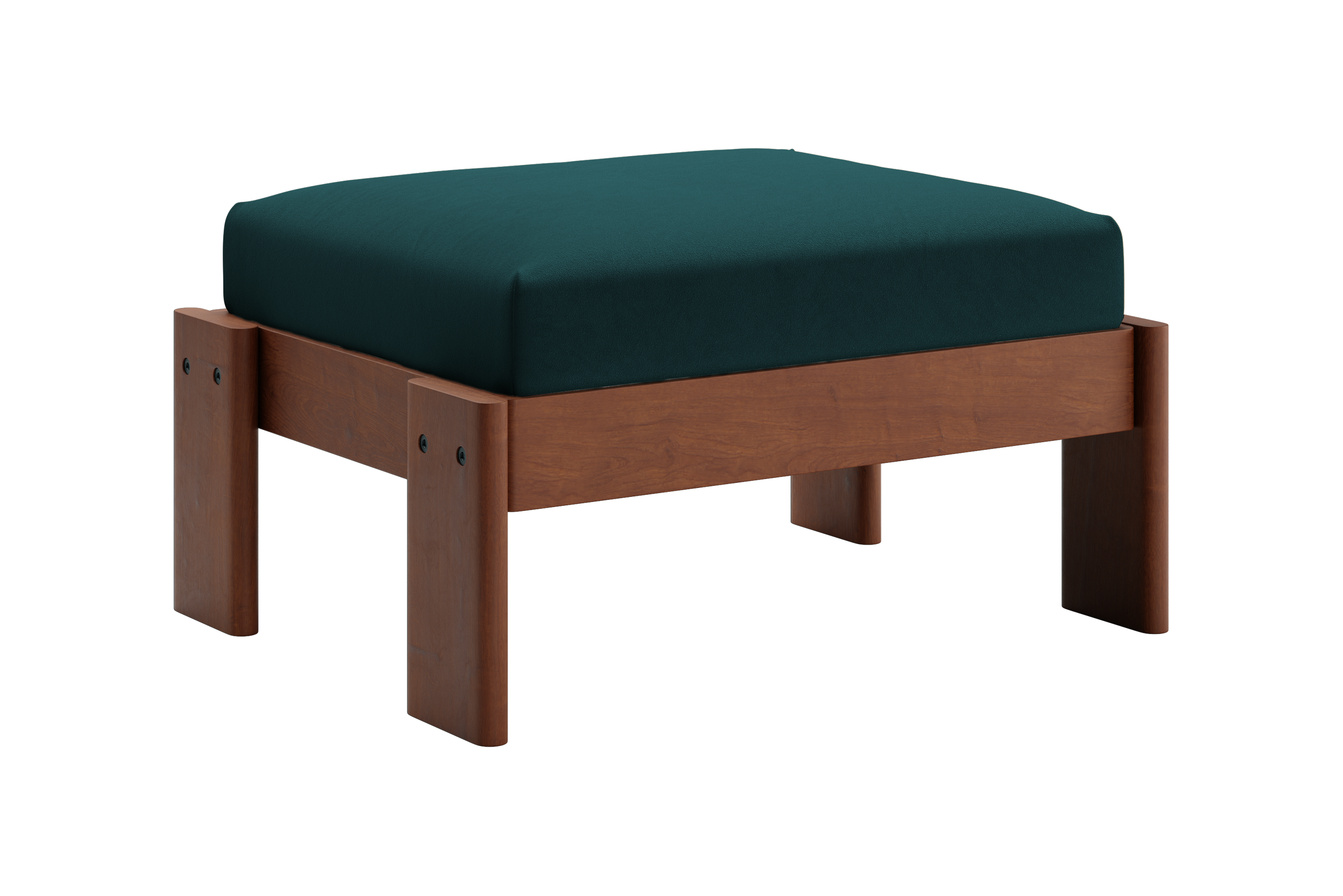 The Bacana Ottoman in Recycled Velvet