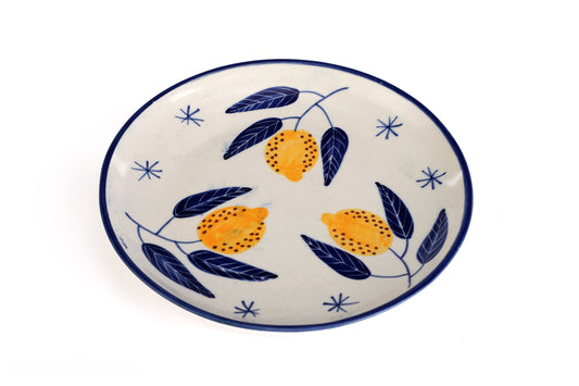 Italian Lemon Plates Set of 2 Plate Casa Amarosa