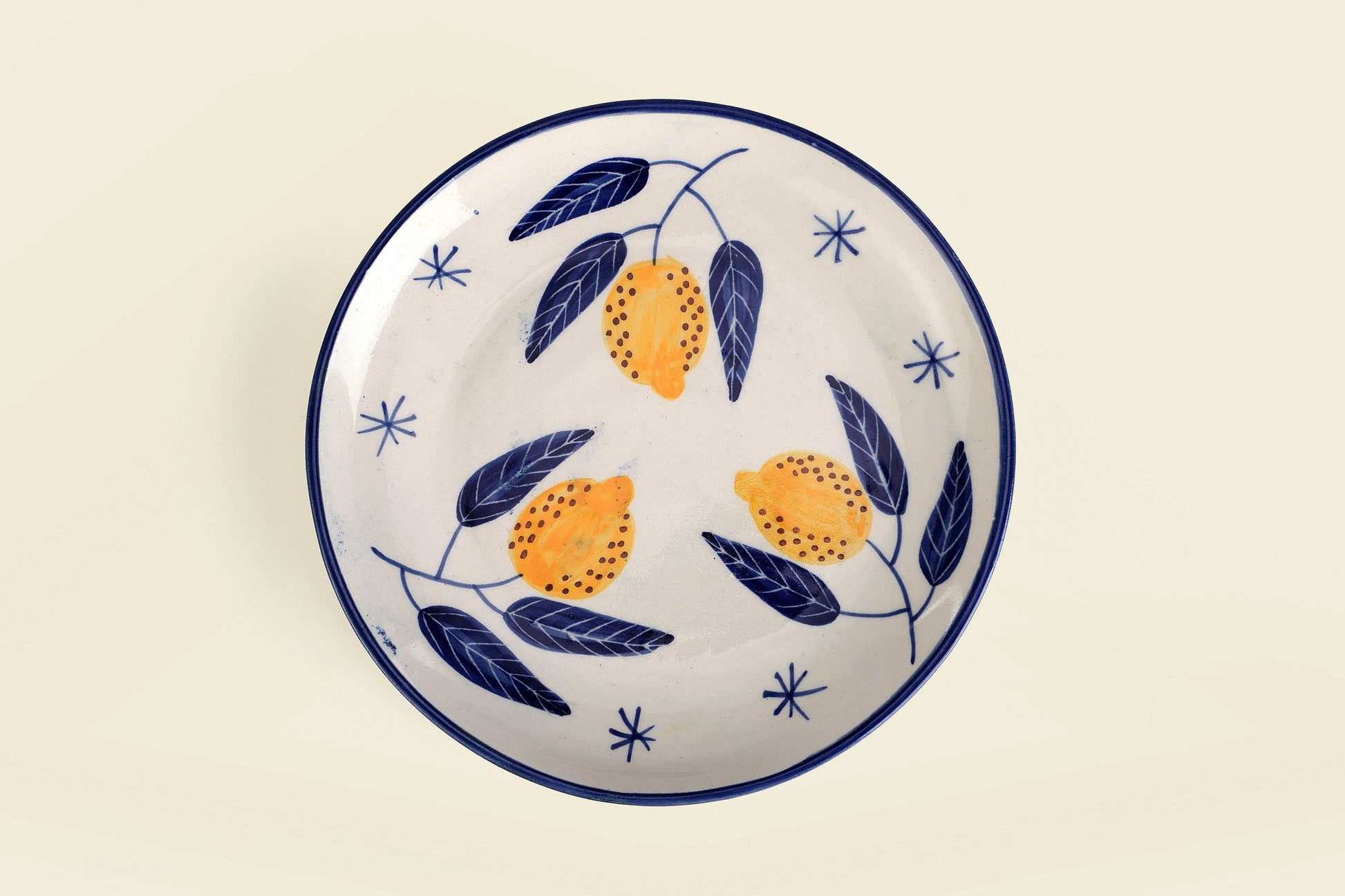 Italian Lemon Plates Set of 2 Plate Casa Amarosa