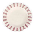 Ceramic Stripe Dinner Plate | Purple Cake stand Casa Amarosa
