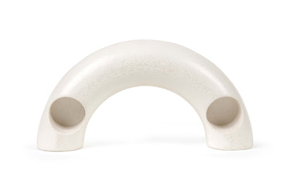 Nordic Style "C" Shaped Concrete Candle Holder | Ivory Candle Holders Casa Amarosa