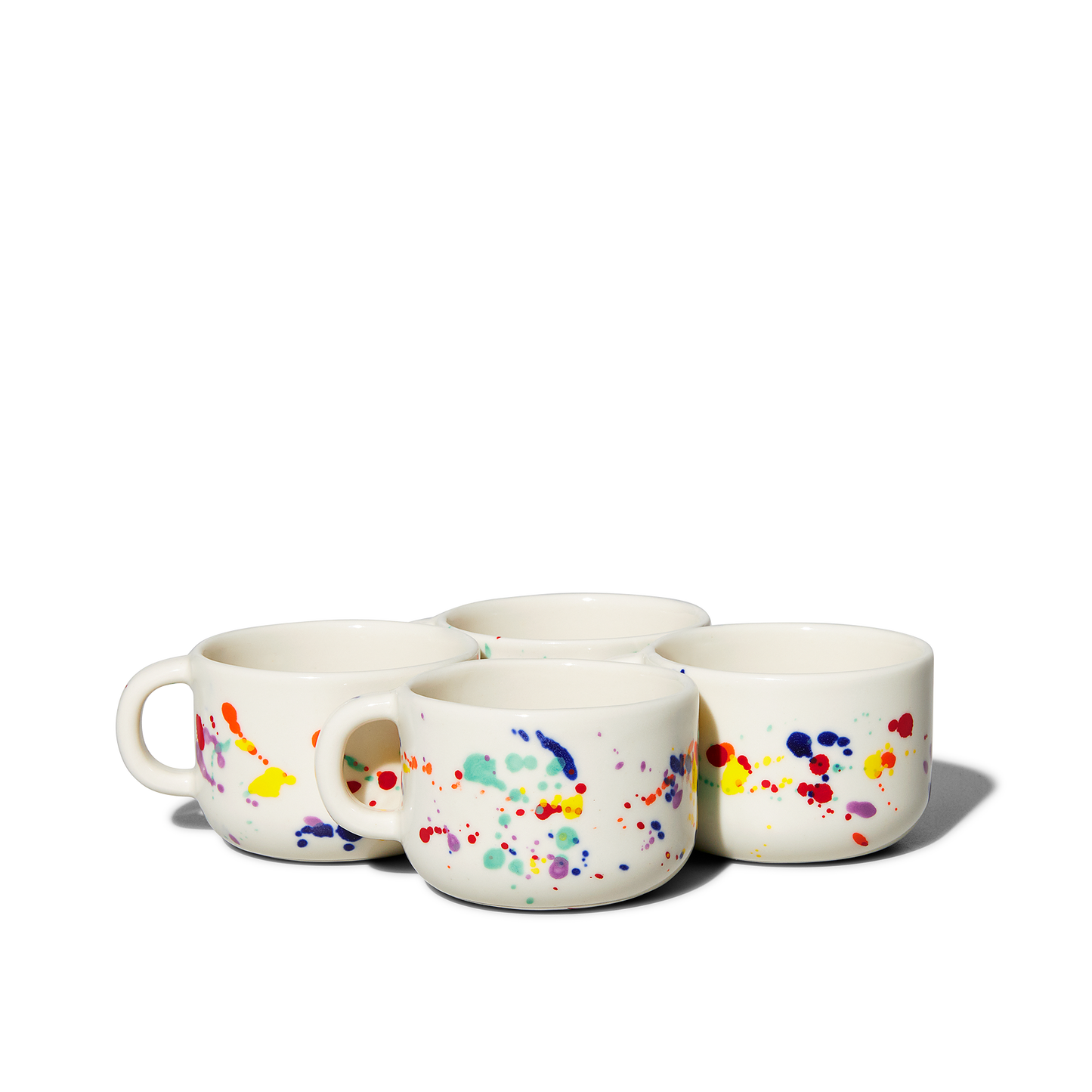 Cappuccino Cup in Confetti Coffee & Tea Cups Felt+Fat Confetti 4-Pack