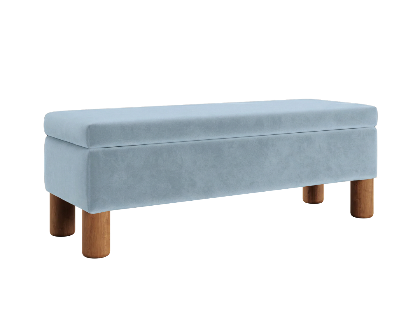 The Essential Storage Bench in Recycled Velvet