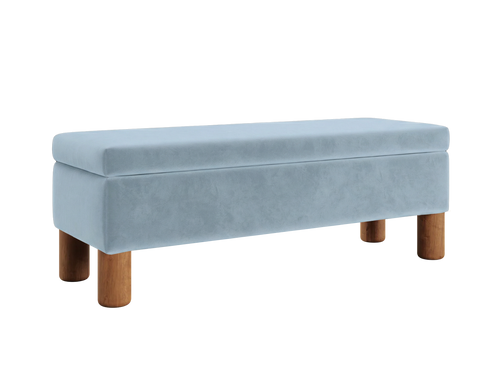The Essential Storage Bench in Recycled Velvet