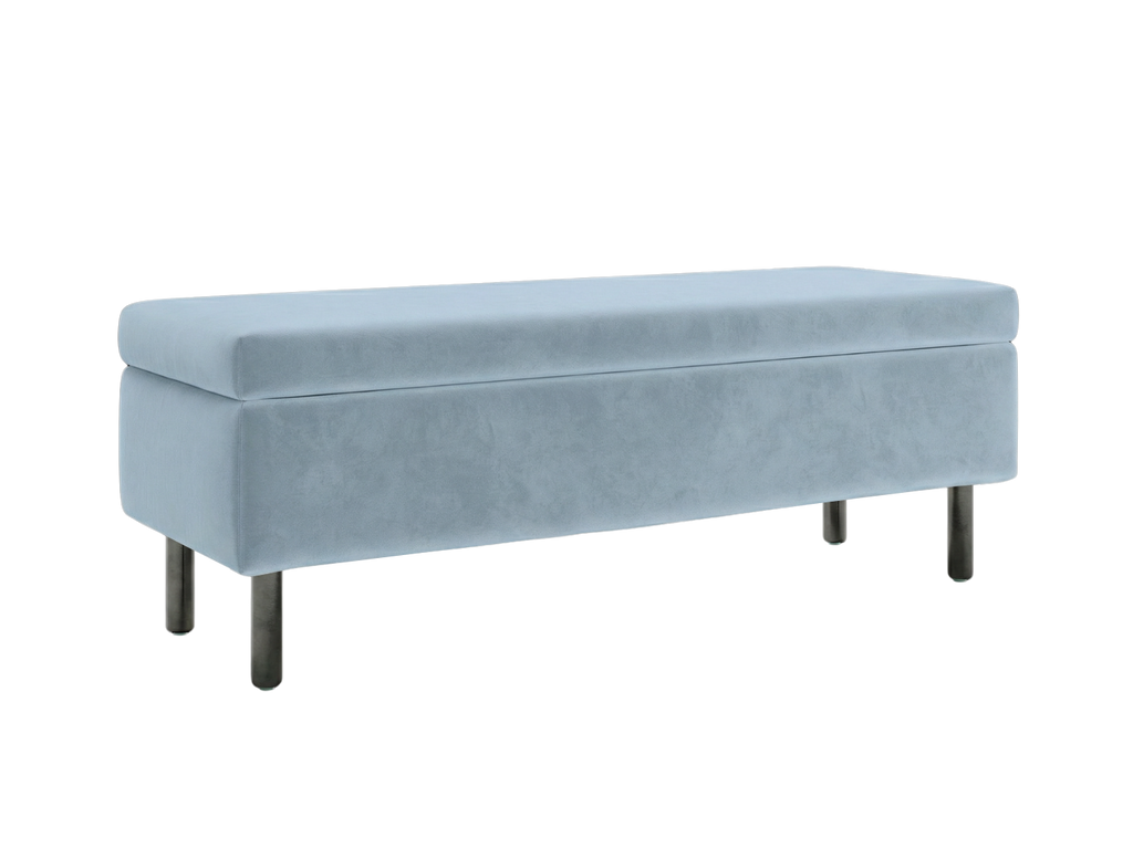 The Essential Storage Bench in Recycled Velvet
