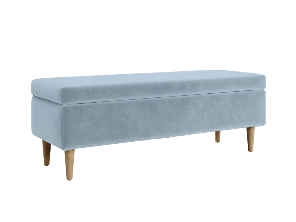 The Essential Storage Bench in Recycled Velvet