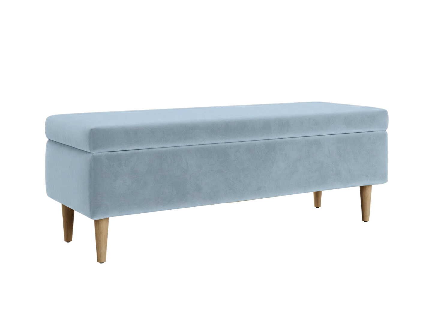 The Essential Storage Bench in Recycled Velvet