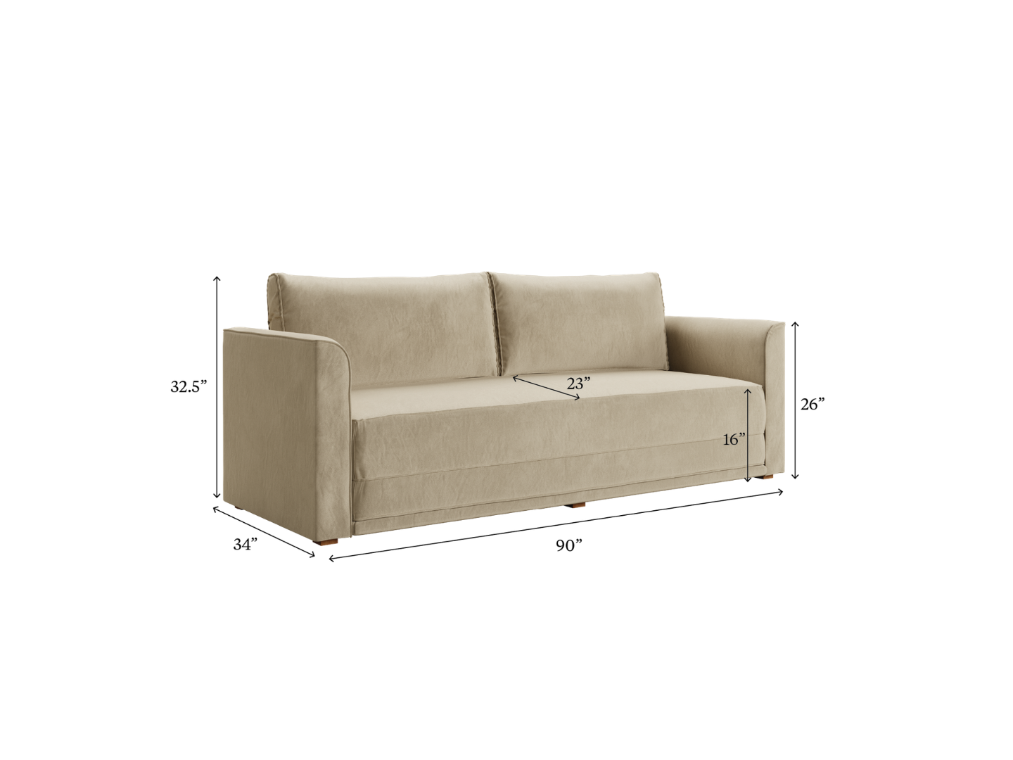 Eclipse 90" Sleeper Sofa