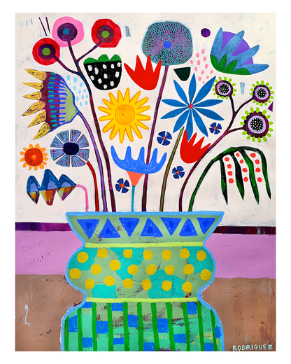 FLOWER VASE STUDY 1 PRINT print Marianne Angeli Rodriguez Gallery