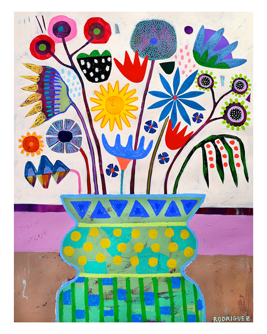 FLOWER VASE STUDY 1 PRINT print Marianne Angeli Rodriguez Gallery