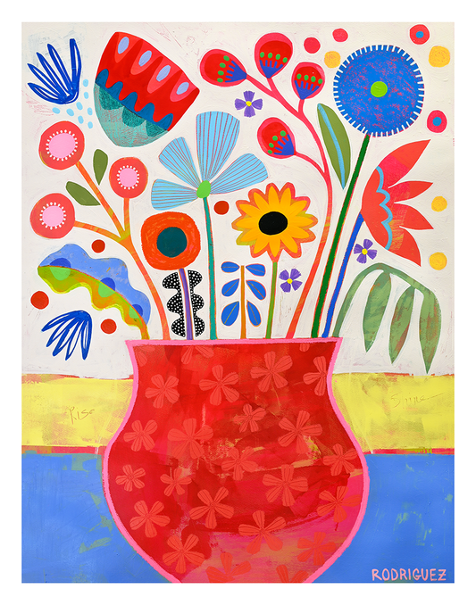 FLOWER VASE STUDY 2 PRINT print Marianne Angeli Rodriguez Gallery