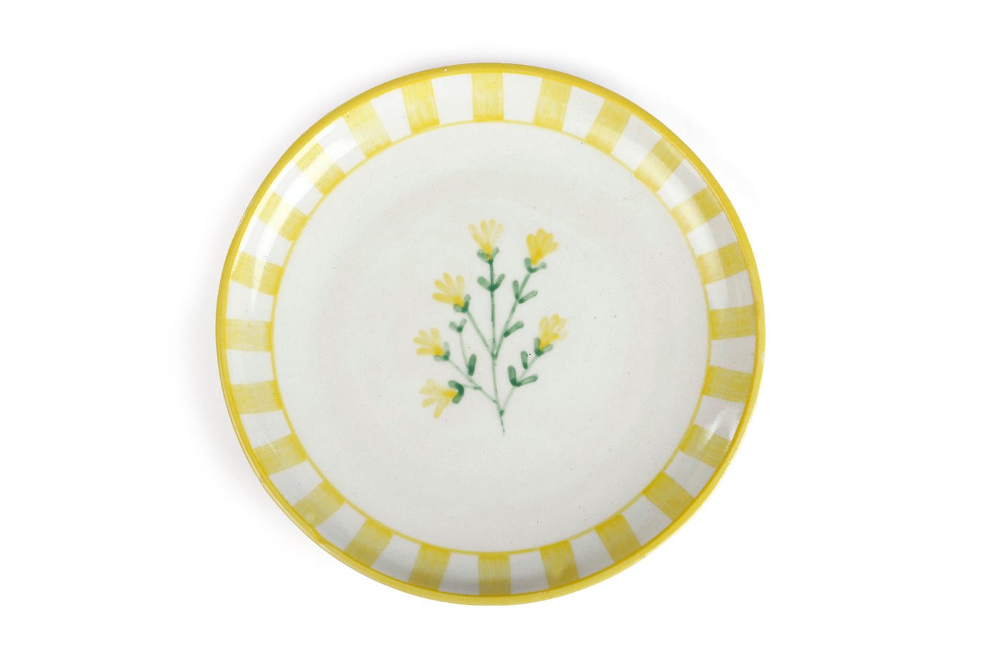 Handcrafted Ceramic Dessert Plates | Set of 4 | Sunshine Spring plates Casa Amarosa