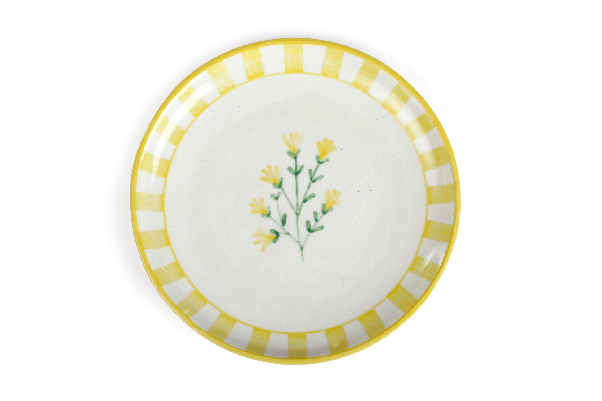 Handcrafted Ceramic Dessert Plates | Set of 4 | Sunshine Spring plates Casa Amarosa