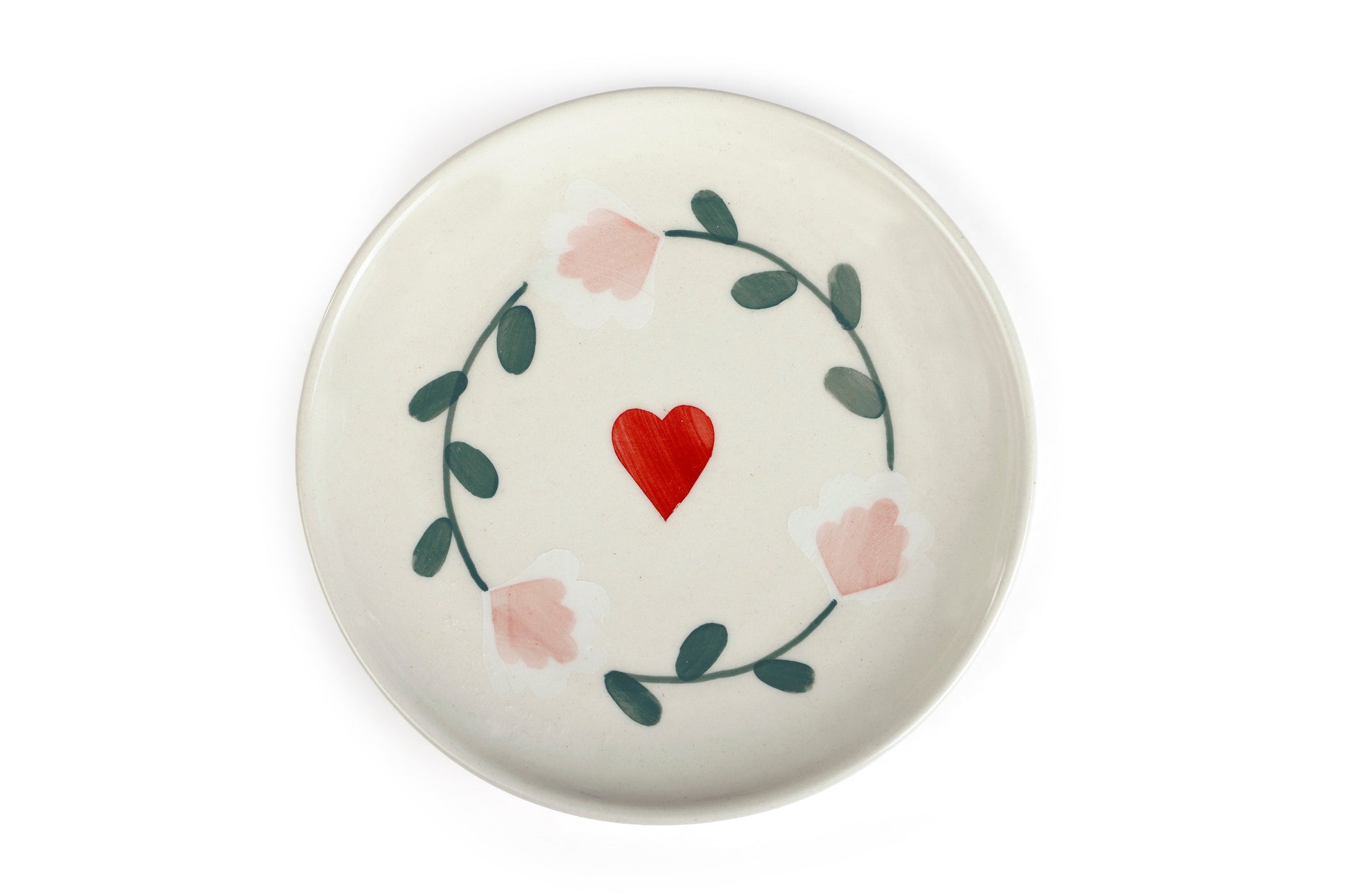 Ceramic Dessert Plate | Set of 4 | Amour Petal Plate Casa Amarosa