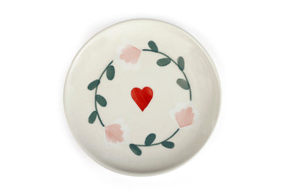 Ceramic Dessert Plate | Set of 4 | Amour Petal Plate Casa Amarosa