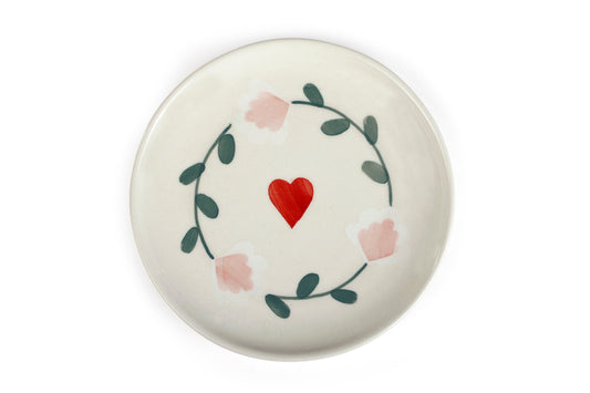 Ceramic Dessert Plate | Set of 4 | Amour Petal Plate Casa Amarosa