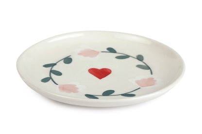 Ceramic Dessert Plate | Set of 4 | Amour Petal Plate Casa Amarosa