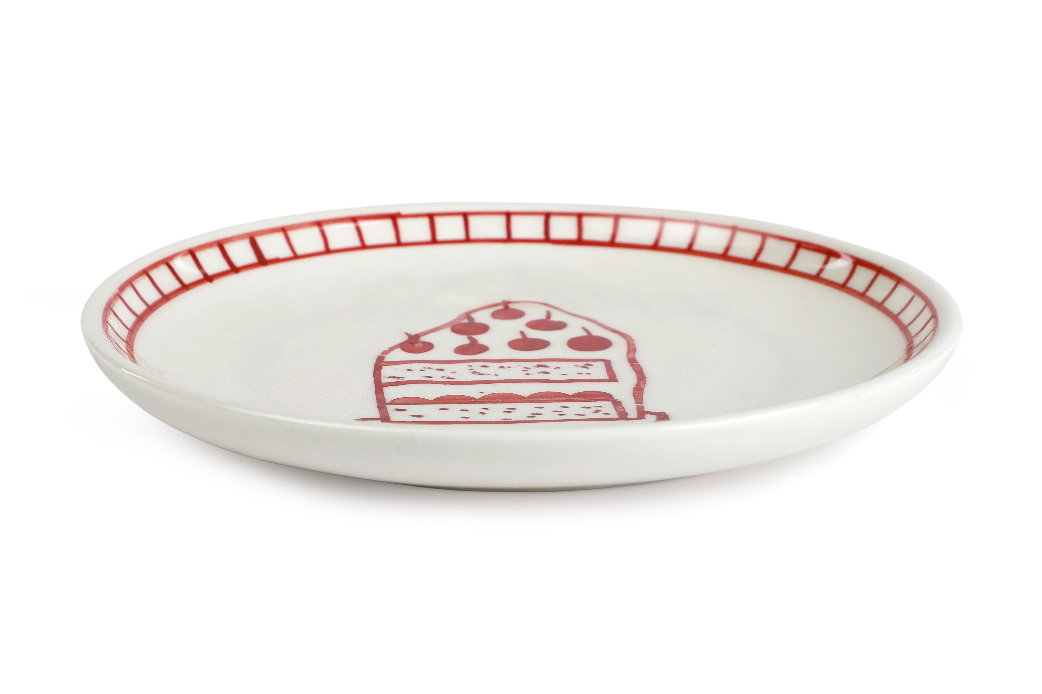 Handcrafted Ceramic Dessert Plate | Set of 4 | Celebration plates Casa Amarosa
