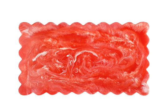 Pink Scallop Resin Cheese Board cheese board Casa Amarosa