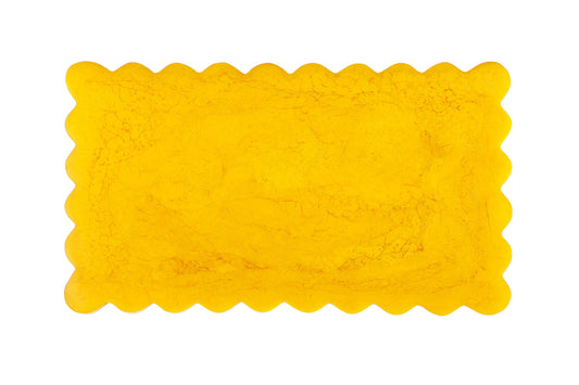 Scallop Rectangular Resin Cheese Board | Mustard cheese board Casa Amarosa