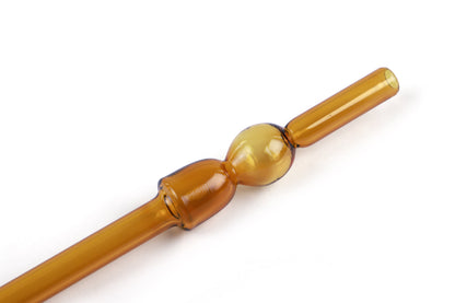 Glass Straw Set | Amber straw Casa Amarosa