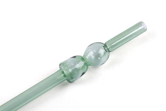 Glass Straw Set | Green straw Casa Amarosa