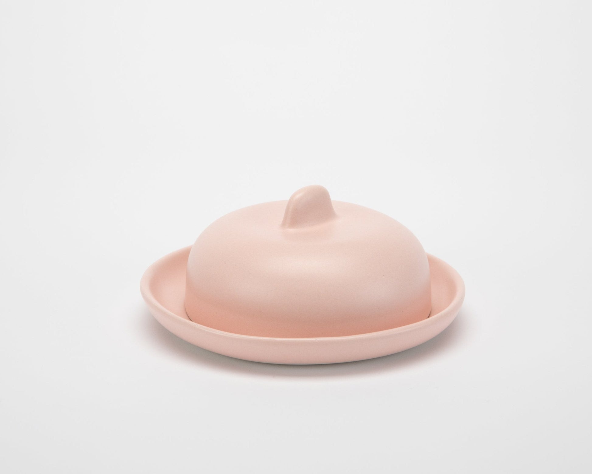 Porcelain Butter Dish Kitchenware Haand Buttermilk Pink