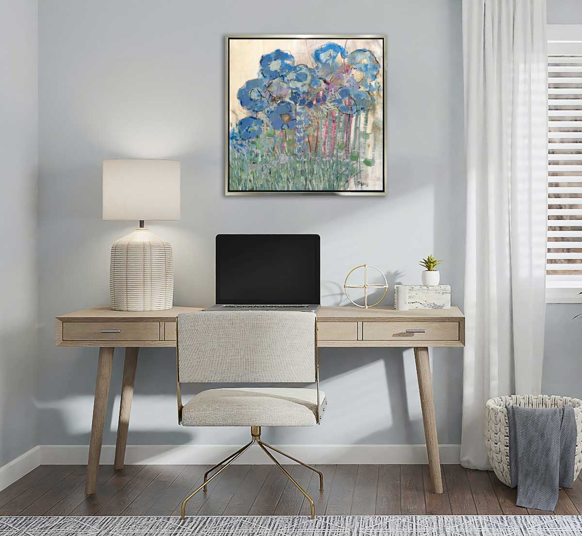 Hydrangea Blues | Open Edition Canvas Print Print Sorelle Gallery Fine Art