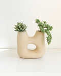 Dual Clay Vase - Natural Vases atacama home