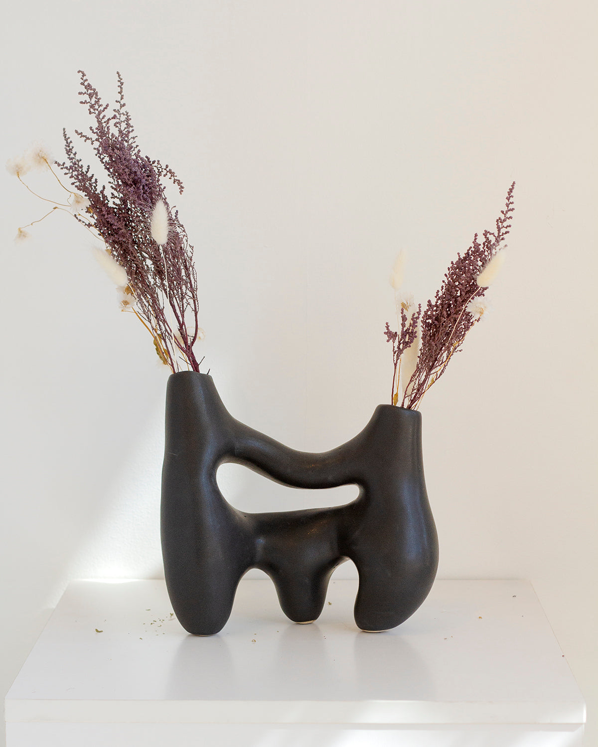 Symbiosis Clay Vase - Charcoal Black Vases atacama home