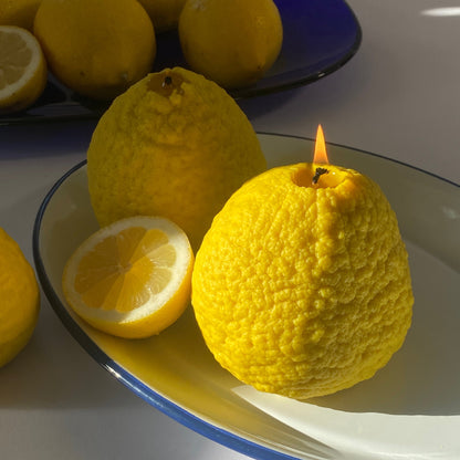 Large Ponderosa Lemon Candle | Hand-Poured Soy Wax Farmers Markets Scandles