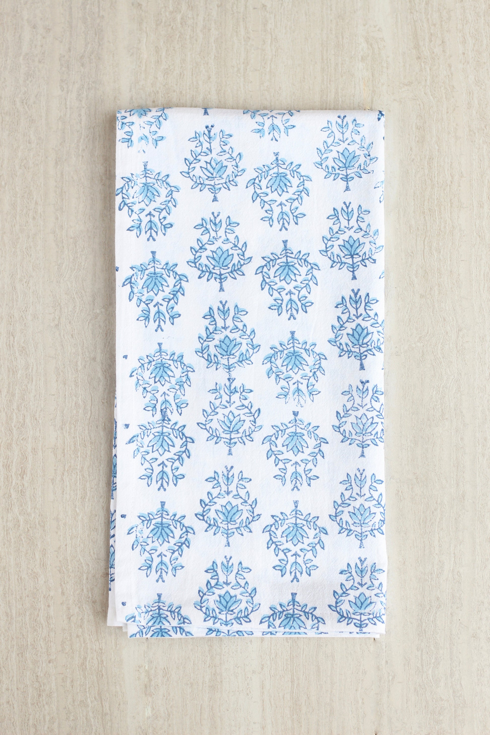 Lotus Tea Towel Set | Navy & Uniform Blue The Mended Company