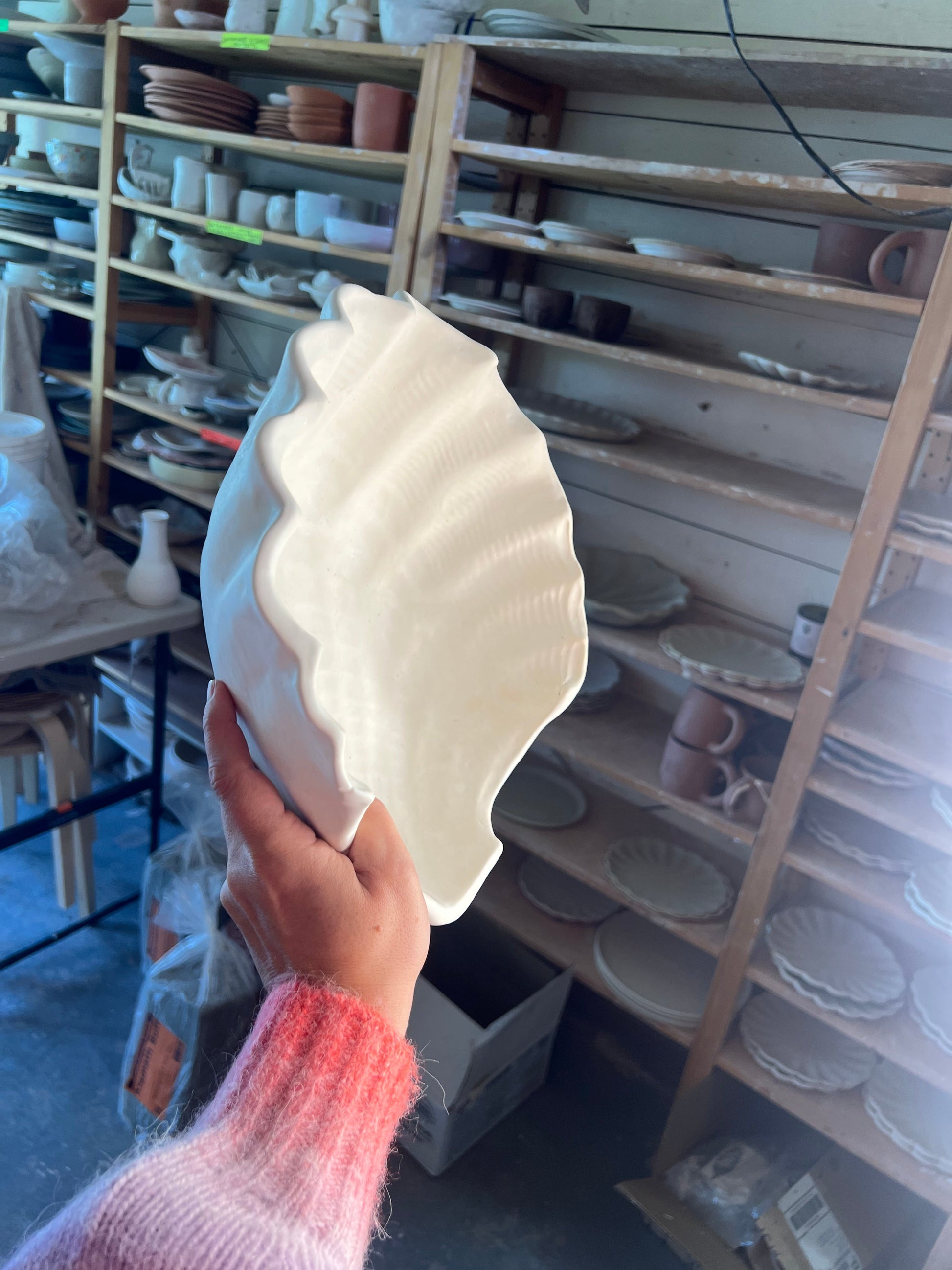 Shell Serving Bowl | Made-to-Order Stoneware Bowl Beau Rush Ceramics