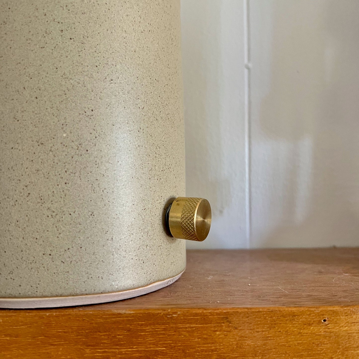 Pillar Lamp in Dune | Handcrafted Ceramic Lamp