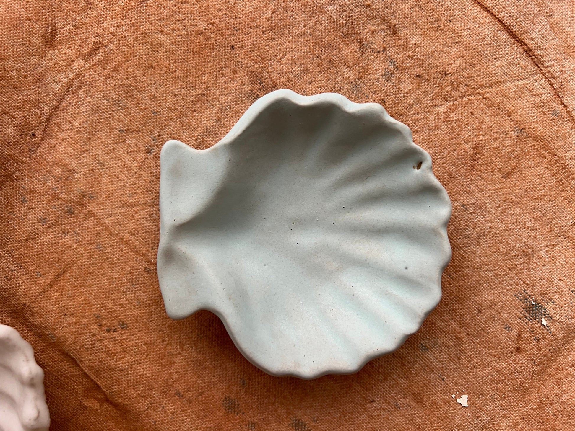 Ariel Shell Side Dish Beau Rush Ceramics aqua