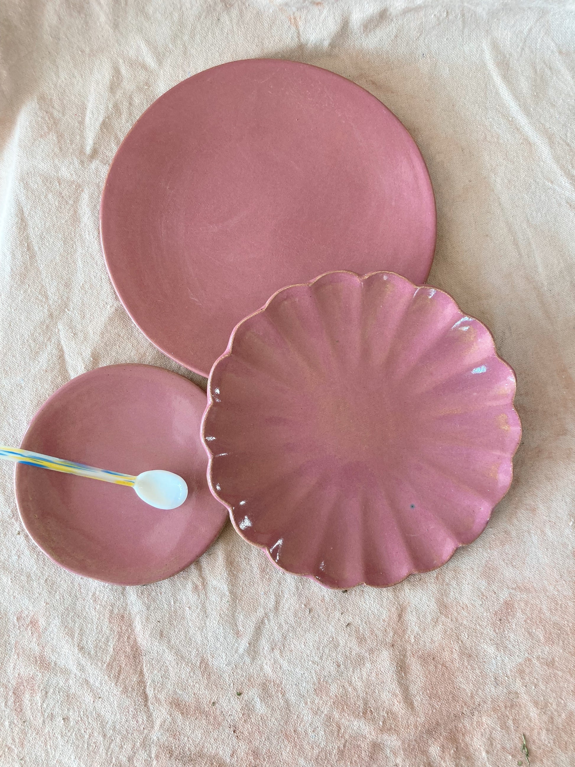 Flower Plate Plates Beau Rush Ceramics Mauvy