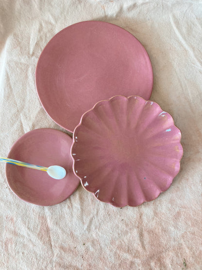 Flower Plate Plates Beau Rush Ceramics Mauvy