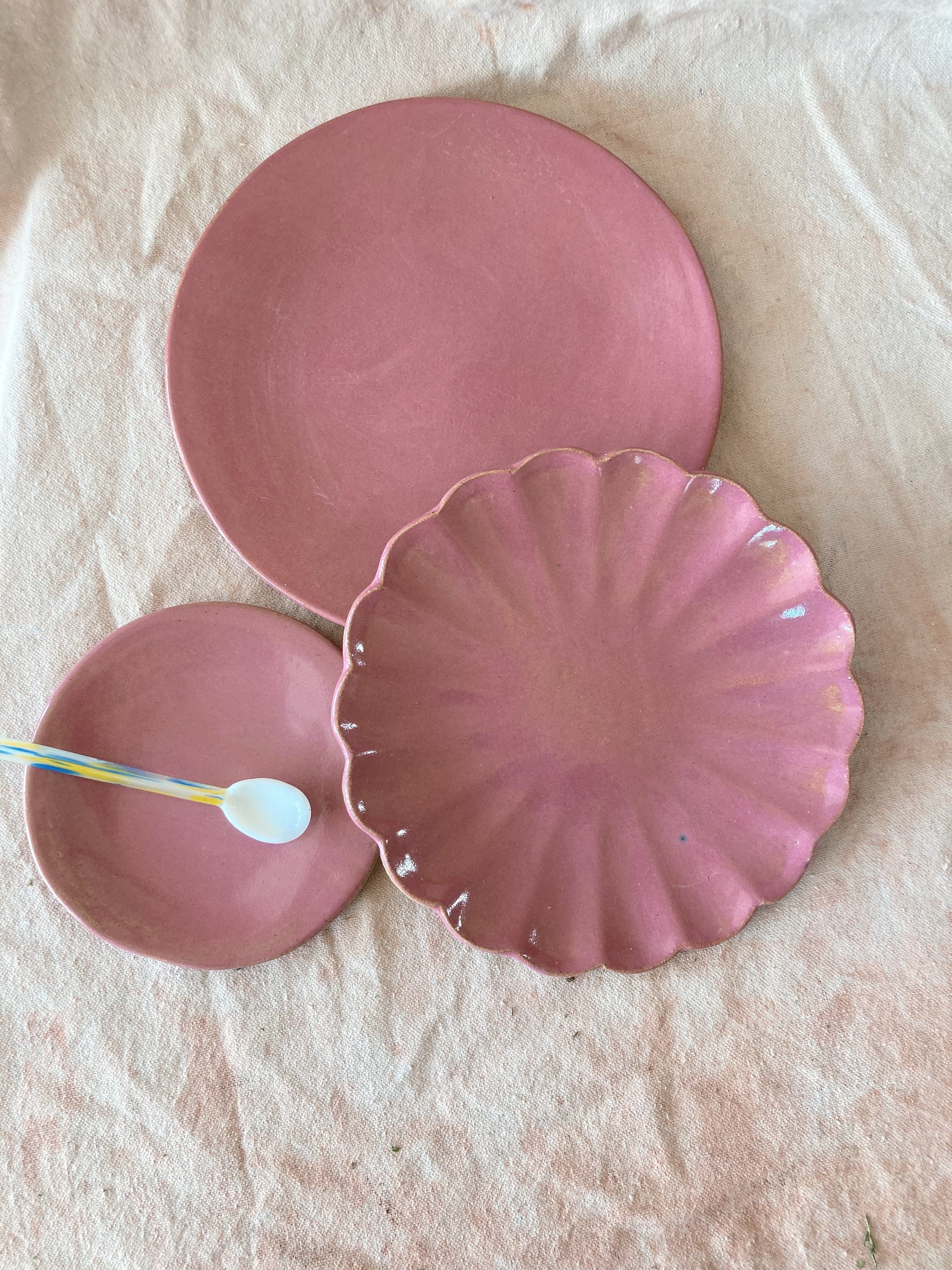 Glossy House Plate | Made-to-Order Stoneware Dinner Plate Plates Beau Rush Ceramics Mauvy