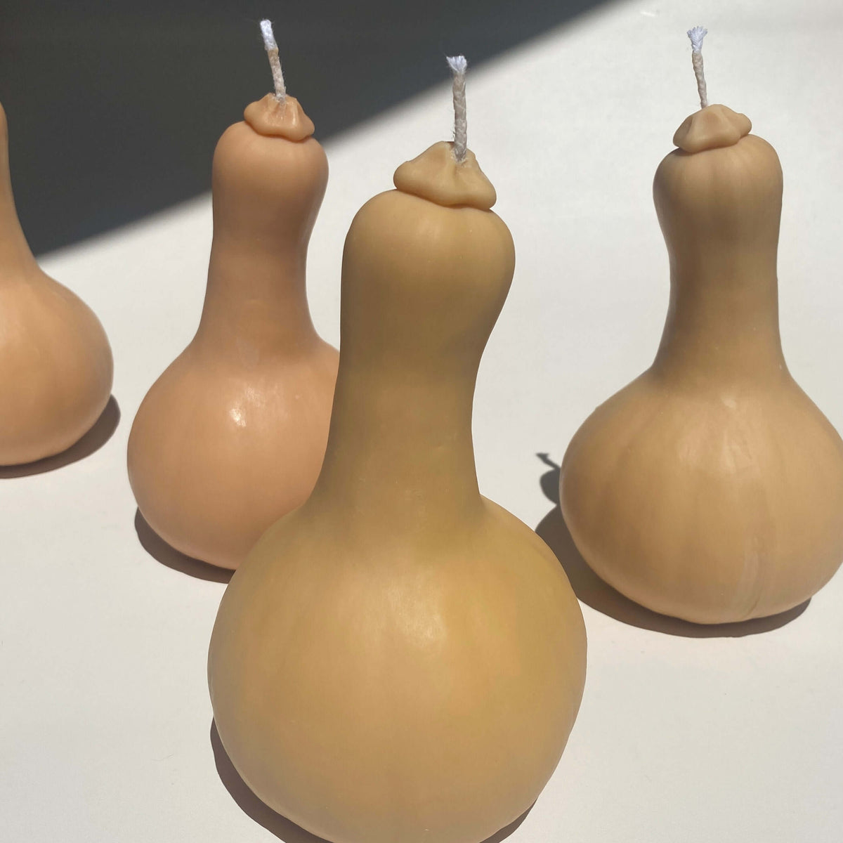 Artisan Squash Candle handcrafted in Los Angeles, perfect for decor and lighting up your home.