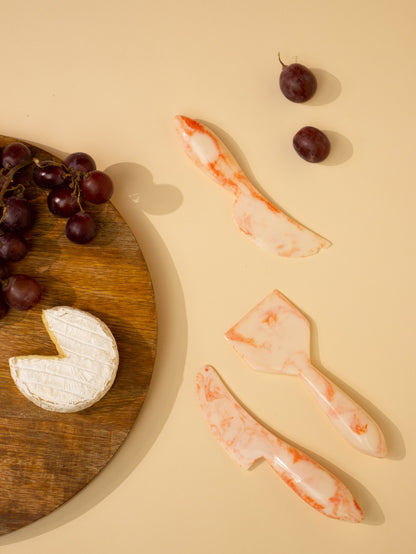 Resin Cheese Knife Set | Pink Knife Casa Amarosa