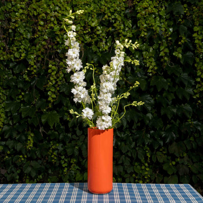 Tall Ceramic Vase in Persimmon