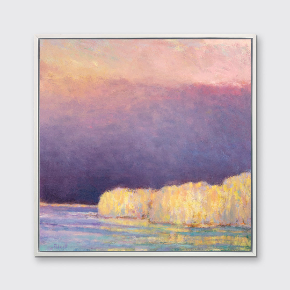 Lake Haze | Yellow | Limited Edition Canvas Print