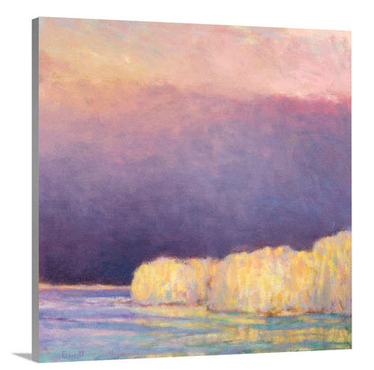 Lake Haze | Yellow | Limited Edition Canvas Print