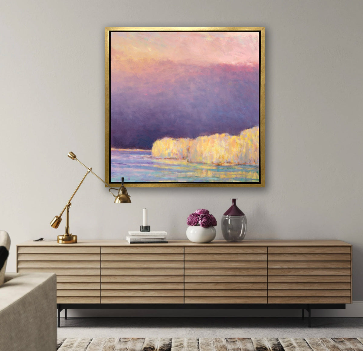 Lake Haze | Yellow | Limited Edition Canvas Print
