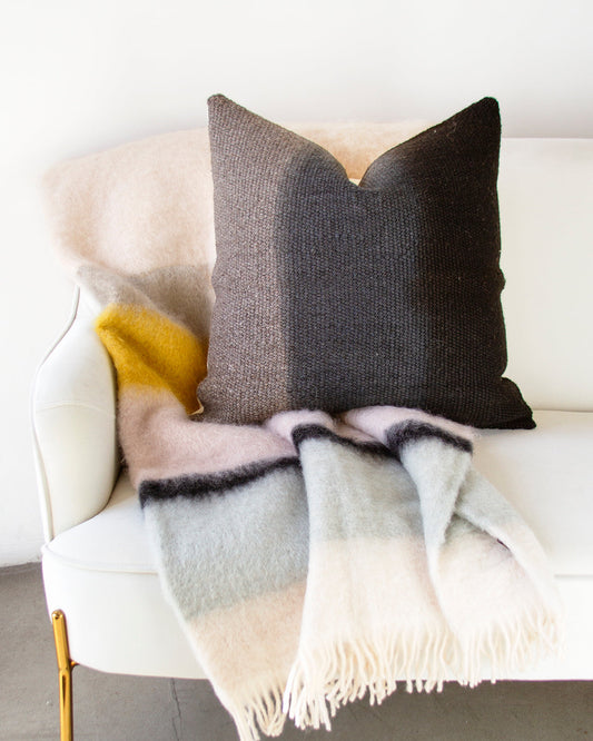 Color Block Mohair Blanket Throw Throw atacama home