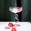 Swirl Cocktail Glasses in Pink | Set of 4 Drinking glass Casa Amarosa