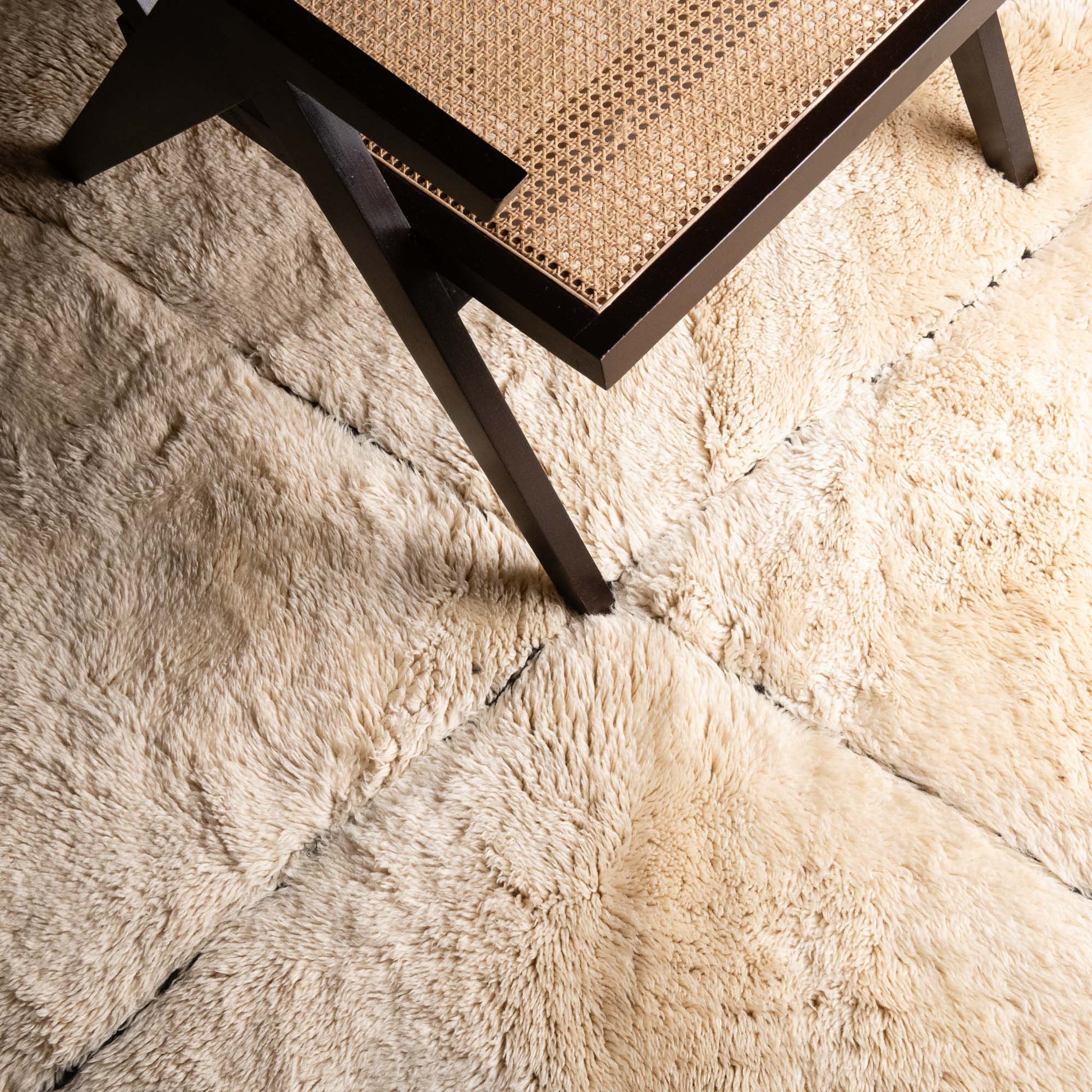 Magic Diamonds - Luxury Shag Moroccan Rug mrirt rug Benisouk