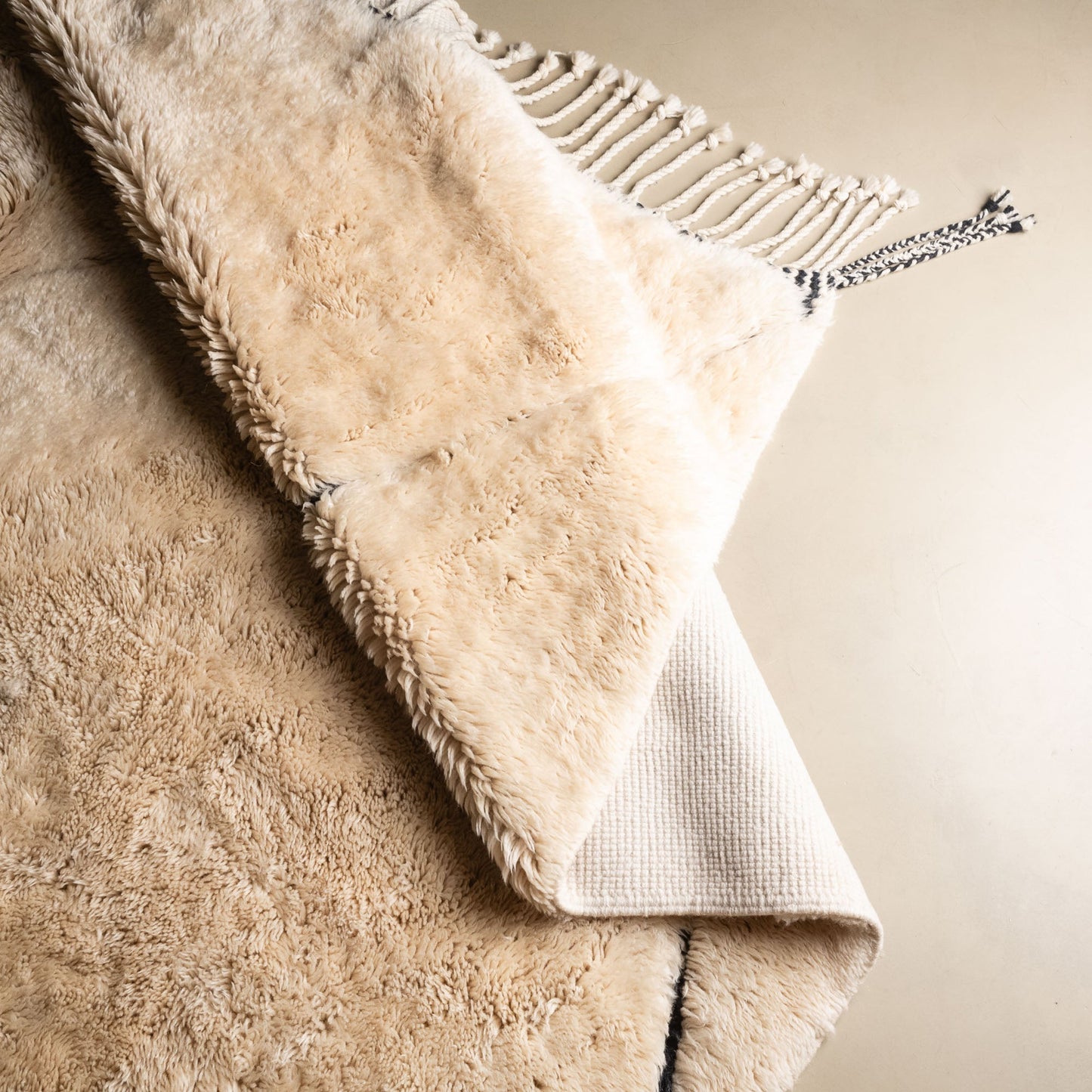 Magic Diamonds - Luxury Shag Moroccan Rug mrirt rug Benisouk